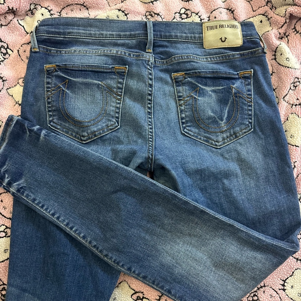 True religion low rise skinny jeans